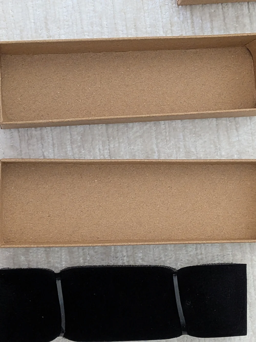 Kraft Paper Jewelry Gift Boxes Qty 10 With Cushion Inserts  5.25